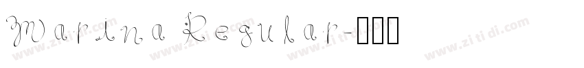 Marina Regular字体转换